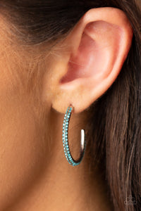 Dont Think Twice - Blue Earrings - Paparazzi Accessories