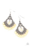 Lyrical Luster - Yellow Earrings - Paparazzi Accessories