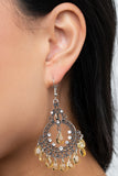 Lyrical Luster - Yellow Earrings - Paparazzi Accessories