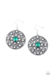 GLOW Your True Colors - Green Earrings - Paparazzi Accessories