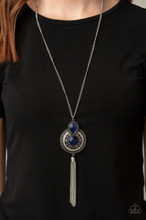 Mountain Mystic - Blue Necklace - Paparazzi Accessories