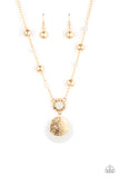SEA The Sights - Gold Necklace - Paparazzi Accessories