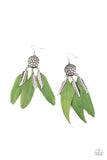 In Your Wildest DREAM-CATCHERS - Green Earrings - Paparazzi Accessories