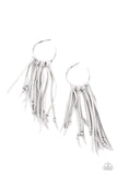 No Place Like HOMESPUN - Silver Earrings - Paparazzi Accessories