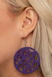 Fresh Off The Vine - Purple Earrings - Paparazzi Accessories