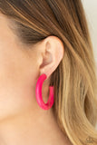Woodsy Wonder - Pink Earrings - Paparazzi Accessories