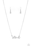 Head Over Heels In Love - White Necklace - Paparazzi Accessories 