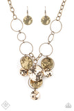 Learn the HARDWARE Way - Brass Necklace - Paparazzi Accessories