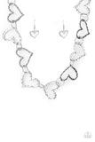 Vintagely Valentine - Silver Necklace - Paparazzi Accessories