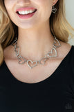 Vintagely Valentine - Silver Necklace - Paparazzi Accessories