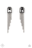 Save for a REIGNy Day - Silver Earrings - Paparazzi Accessories