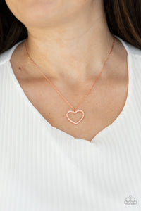 GLOW by Heart - Copper Necklace - Paparazzi Accessories