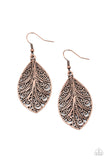 One VINE Day - Copper Earrings - Paparazzi Accessories 