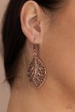 One VINE Day - Copper Earrings - Paparazzi Accessories 