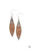Hearty Harvest - Brown Earrings - Paparazzi Accessories