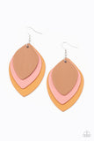 Light as a LEATHER - Multi Earrings - Paparazzi Accessories