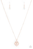 A Dream is a Wish Your Heart Makes - Rose Gold Necklace - Paparazzi Accessories