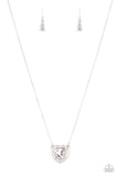 Out of the GLITTERY-ness of Your Heart - White Necklace - Paparazzi Accessories