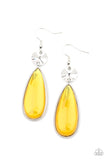 Jaw-Dropping Drama - Yellow Earrings - Paparazzi Accessories