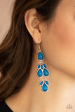 Superstar Social - Blue Earrings - Paparazzi Accessories