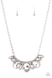 Never SLAY Never - White Necklace - Paparazzi Accessories