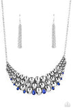 Powerhouse Party - Blue Necklace - Paparazzi Accessories 