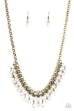 You May Kiss the Bride - Brass Necklace - Paparazzi Accessories