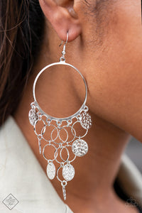 All CHIME High - Silver Earrings - Paparazzi Accessories