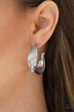 Curves In All The Right Places - Silver Earrings - Paparazzi Accessories