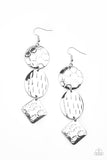 Mixed Movement - Silver Earrings - Paparazzi Accessories