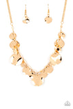 GLISTEN Closely - Gold Necklace - Paparazzi Accessories