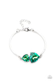 Deep Space Shimmer - Green Bracelet - Paparazzi Accessories