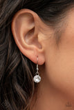Celebrity Couture - White Earrings - Paparazzi Accessories