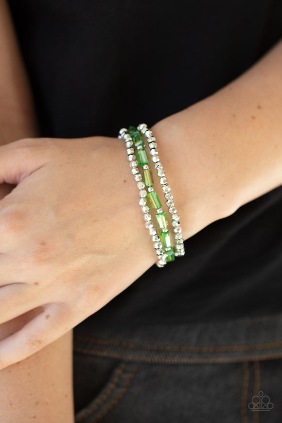 Elegant Essence - Green Bracelet - Paparazzi Accessories