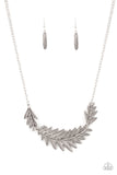 Queen of the QUILL - Silver Necklace - Paparazzi Accessories