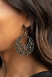 Garden Garnish - Green Earrings - Paparazzi Accessories