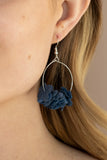 Flirty Florets - Blue Earrings - Paparazzi Accessories
