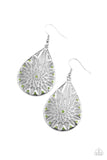 Icy Mosaic - Green Earrings - Paparazzi Accessories