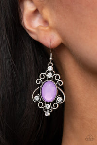 Tour de Fairytale - Purple Earrings - Paparazzi Accessories
