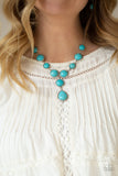Terrestrial Trailblazer - Blue Necklace - Paparazzi Accessories