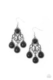 Canyon Chandelier - Black Earrings - Paparazzi Accessories