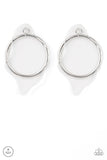 Clear The Way! - White Earring s - Paparazzi Accessories