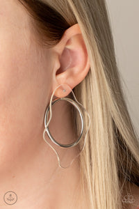 Clear The Way! - White Earring s - Paparazzi Accessories