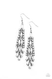 Crown Heiress - White Earrings - Paparazzi Accessories