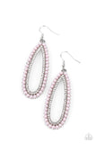 Glamorously Glowing - Pink Earrings - Paparazzi Accessories