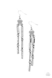 Defined Dazzle - White Earrings - Paparazzi Accessories