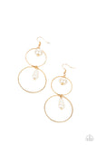 Cultured in Couture - Gold Earrings - Paparazzi Accessories
