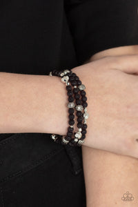 Here to STAYCATION - Black Bracelet - Paparazzi Accessories