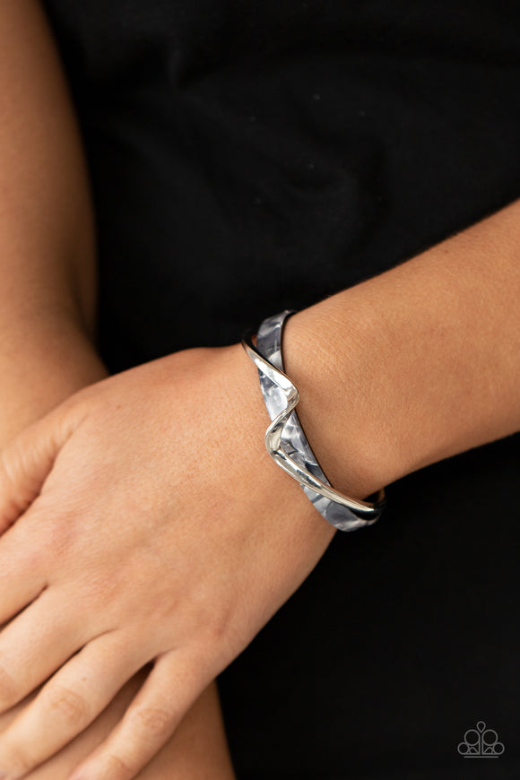 Craveable Curves - Silver Bracelet - Paparazzi Accessories