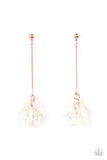 Keep Them In Suspense - Copper Earrings - Paparazzi Accessories